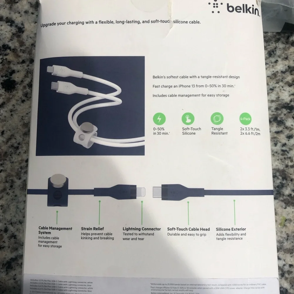 Belkin boost charge c to lightning charger